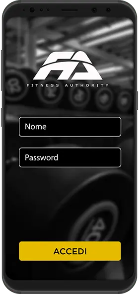 Applicazione Palesta Fitness Authority Trani per la prenotazione dell'allenamento